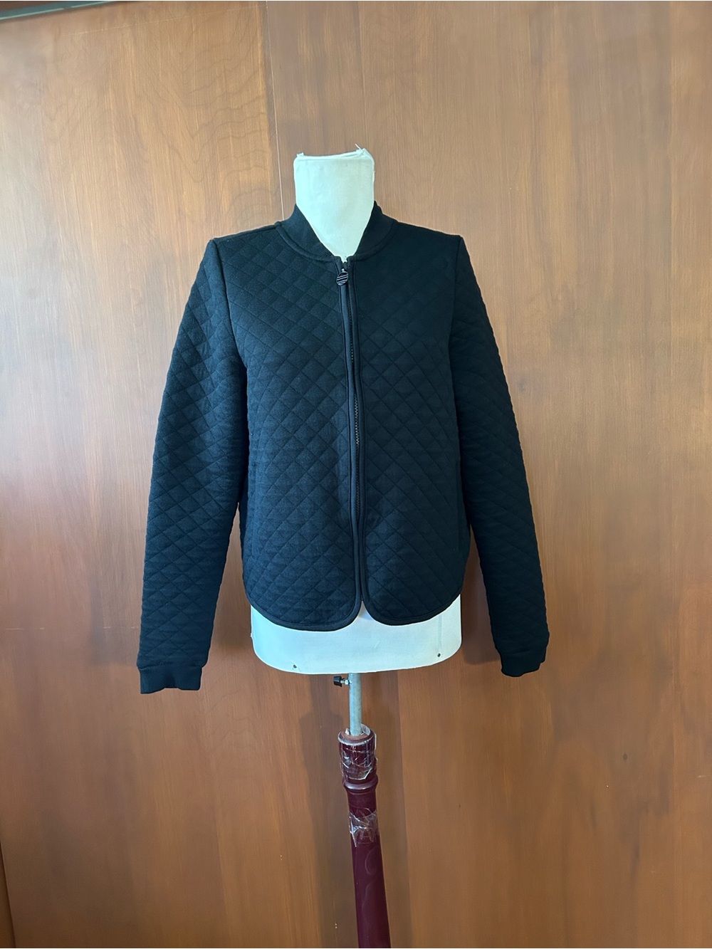 Marine Layer black quilted jacket